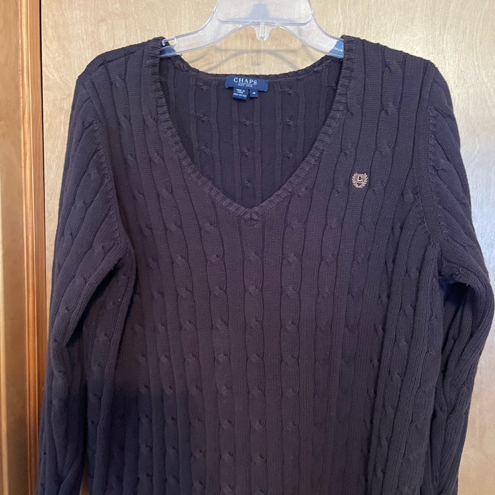 Chocolate Chaps Sweater. Size 1X